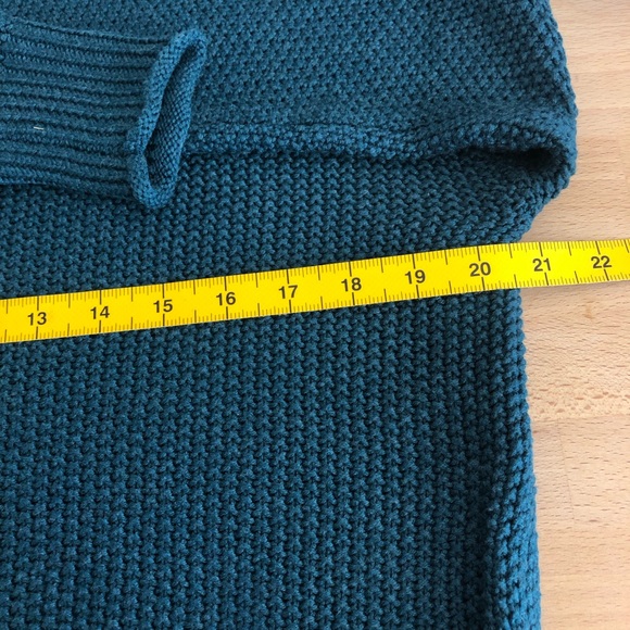 NWT Jessica Simspon Ladies' Woven Knit Roll Neck Sweater Small Teal - Picture 11 of 12